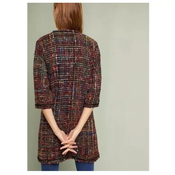 Anthropologie Ett:Twa Tweed Jacket Rainbow - Picture 2 of 5